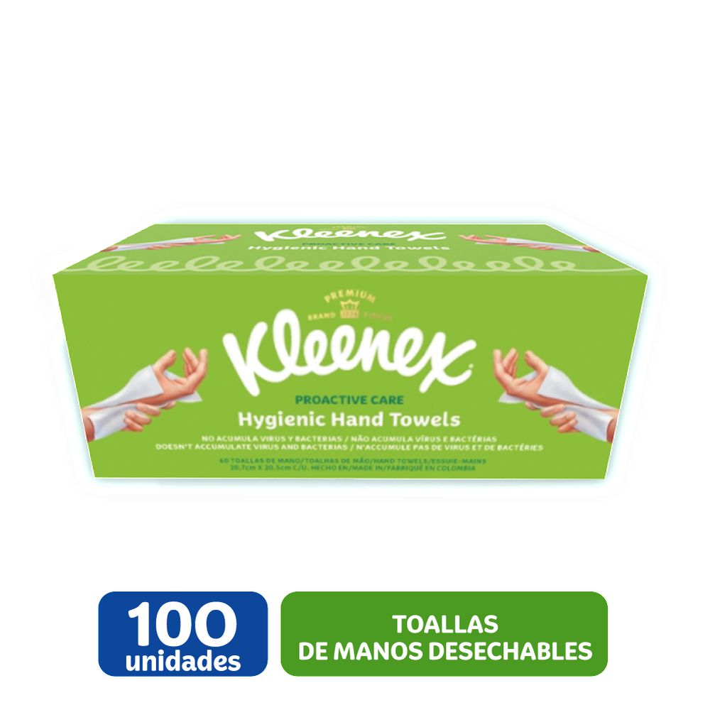 Toallas desechables KLEENEX para manos (100  und) img #1