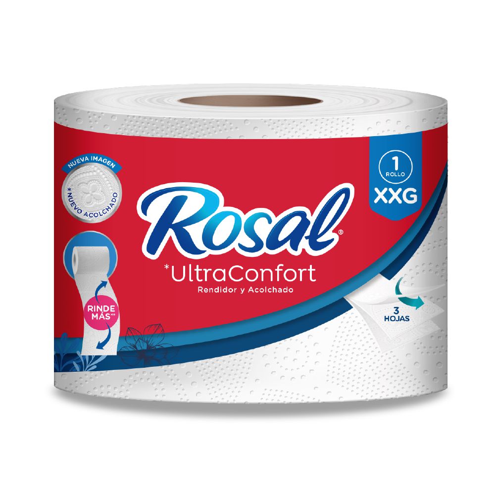Papel higiénico ROSAL triple hoja rendidor (30  mts) img #1