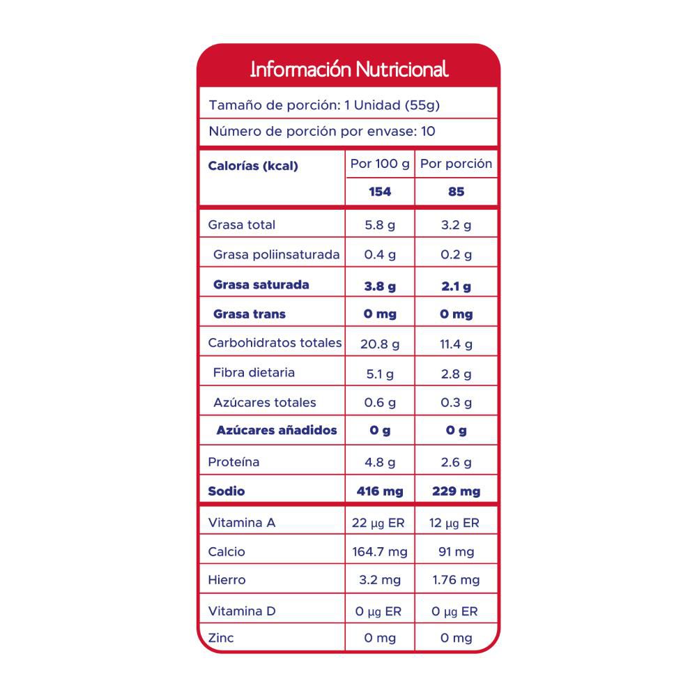 CARIMANOLA CON QUESO X 10 FARAH 550  gr img #2