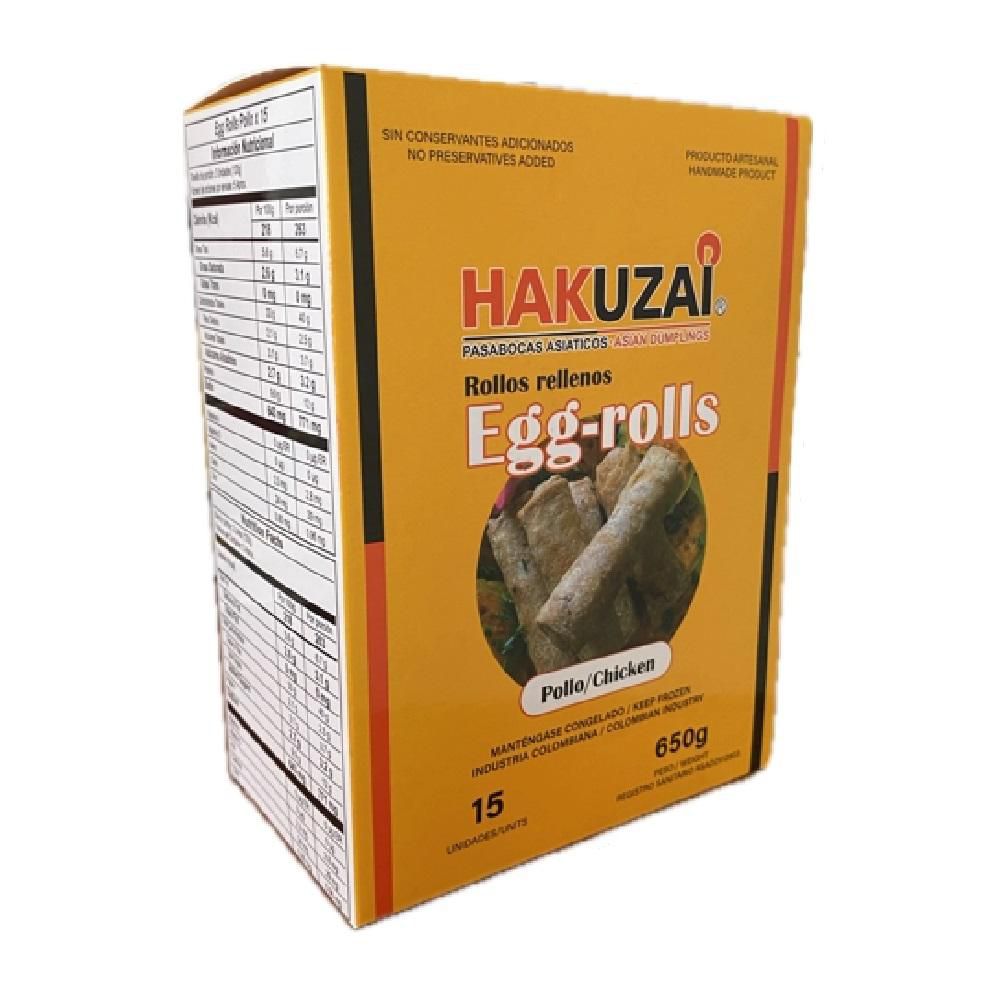 Rollitos de huevo HAKUZAI con pollo x15und (650  gr) img #1