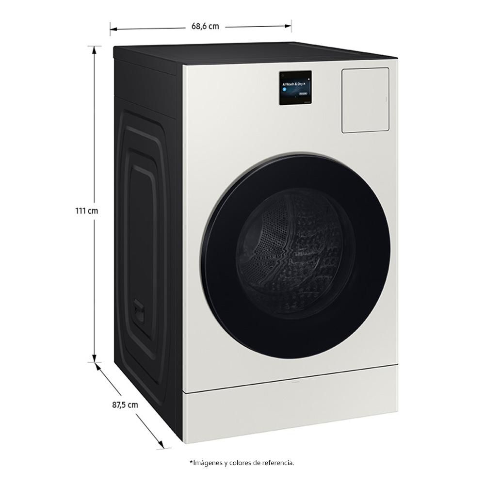 Lavadora secadora SAMSUNG Eléctrica 26 Kg Bespoke AI Laundry Combo WD26FB8690BECO Blanco img #3