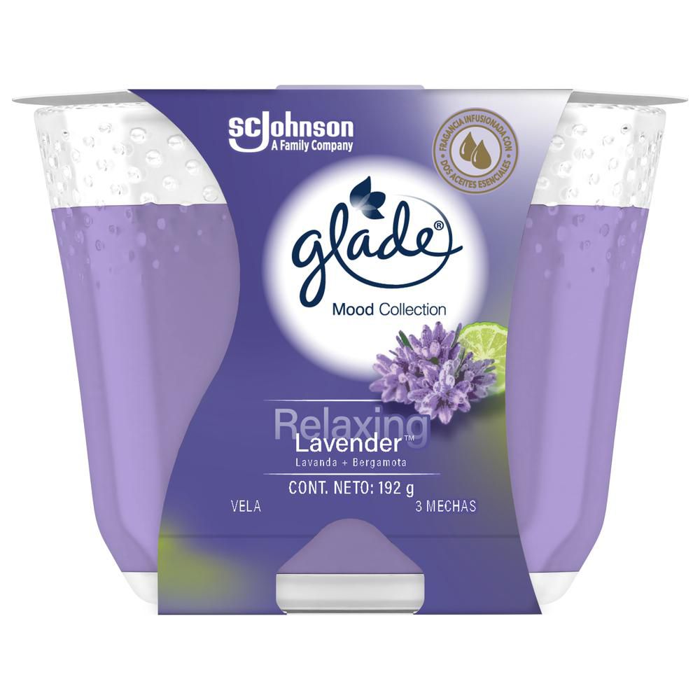 Vela GLADE aromática lavanda img #1
