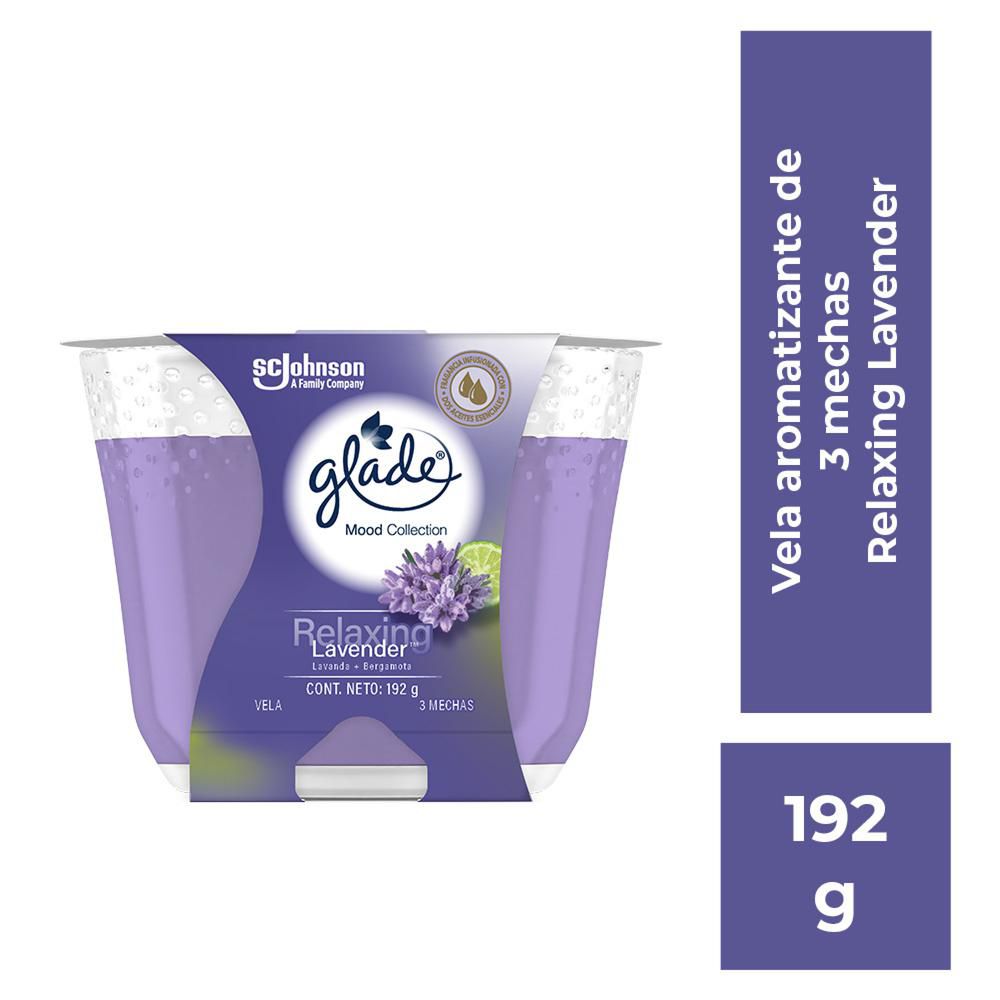 Vela GLADE aromática lavanda img #2
