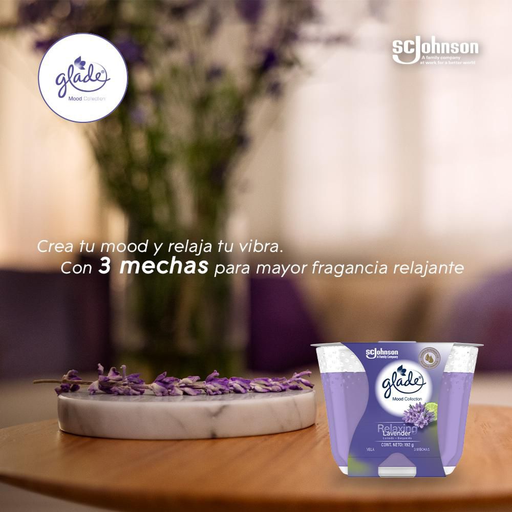 Vela GLADE aromática lavanda img #4