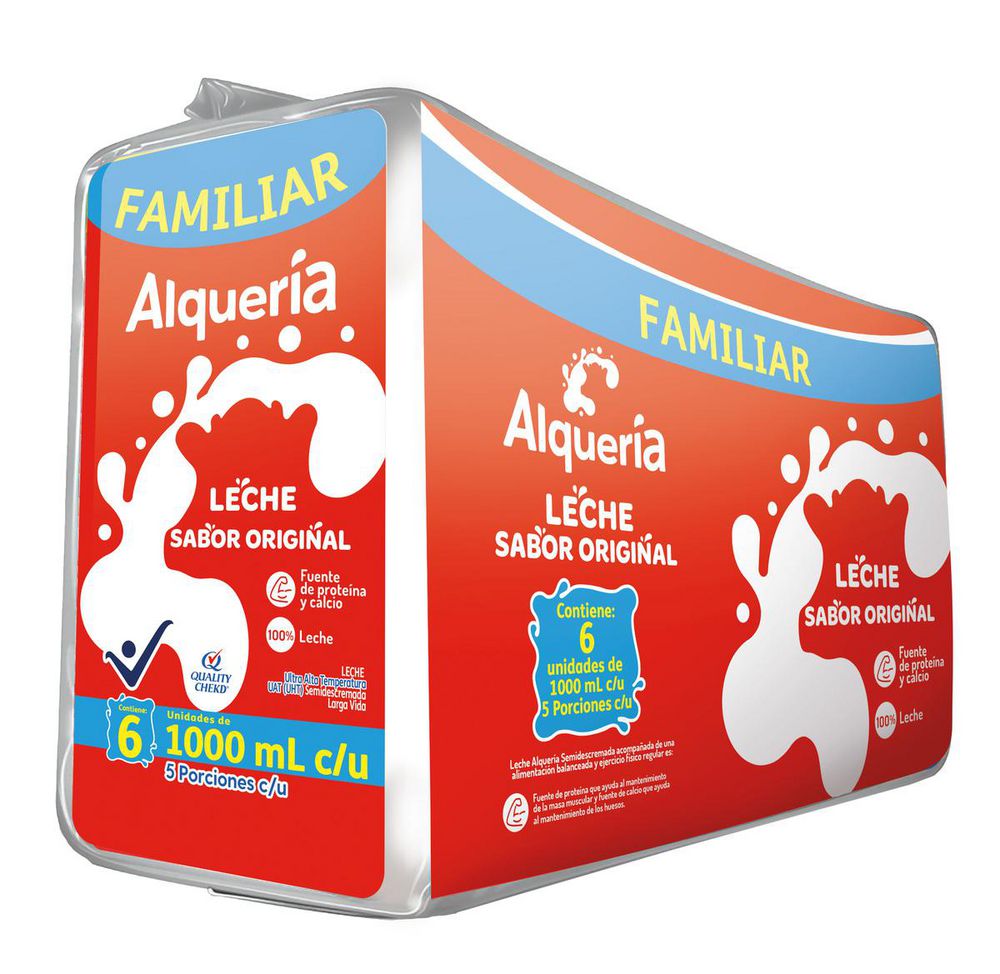 Leche sabor original ALQUERIA pack x 6 unds (6000  ml) img #2