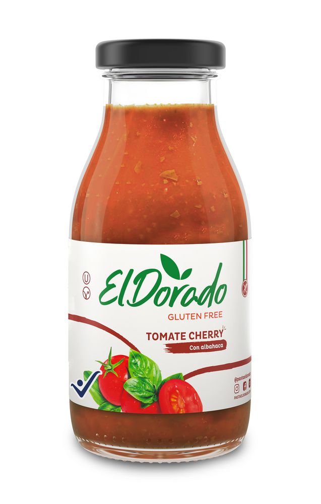 Salsa de tomate cherry PASTAS EL DORADO con albahaca (260  gr) img #1