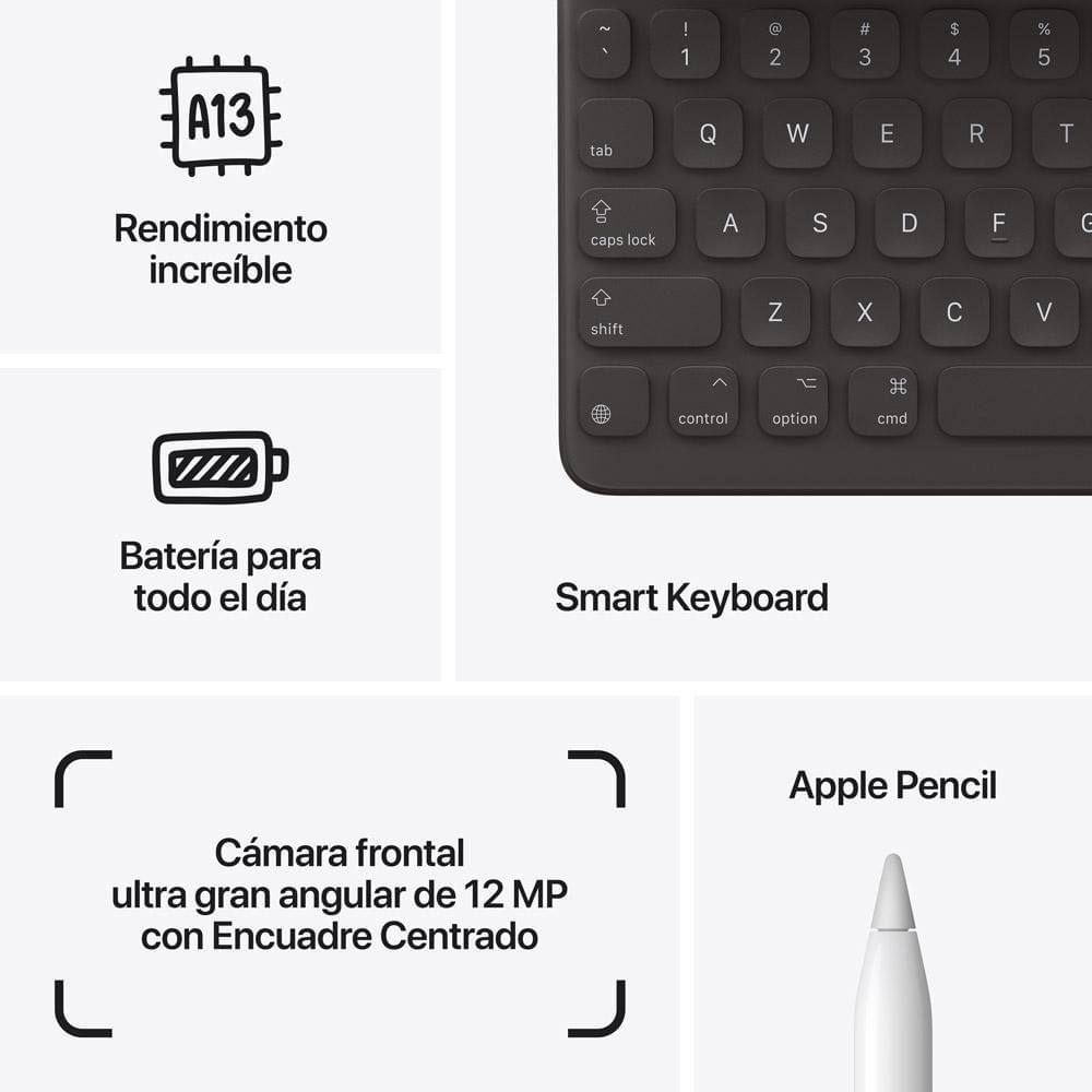 iPad APPLE 9na Generacion 10.2 pulgadas Wifi RAM 3 GB 64 GB Plata img #7