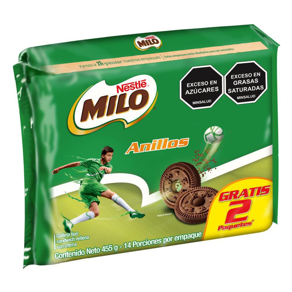 Galletas MILO relleno crema x14 paquetes (455  gr) img #6