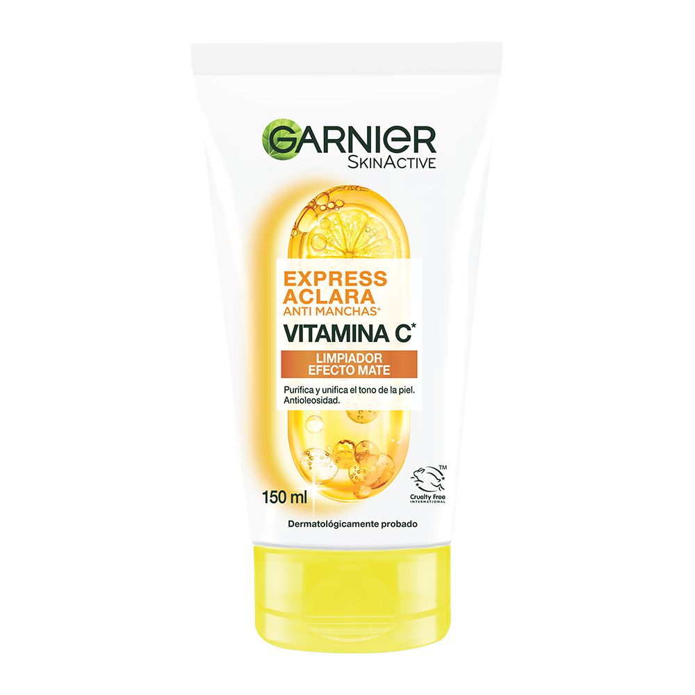 Gel limpiador GARNIER SKIN ACTIVE express aclara vitamina C (150  ml) img #1