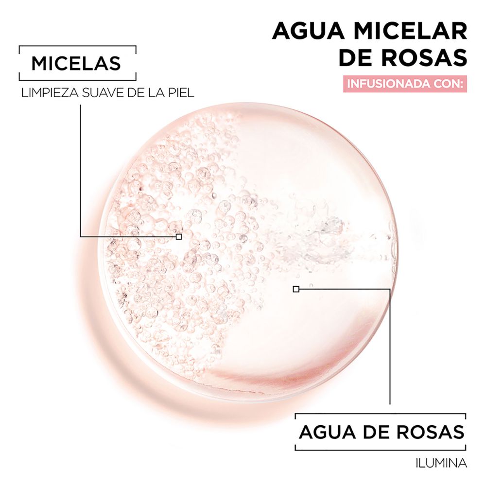 Agua micelar GARNIER SKIN ACTIVE con agua de rosas (400  ml) img #2