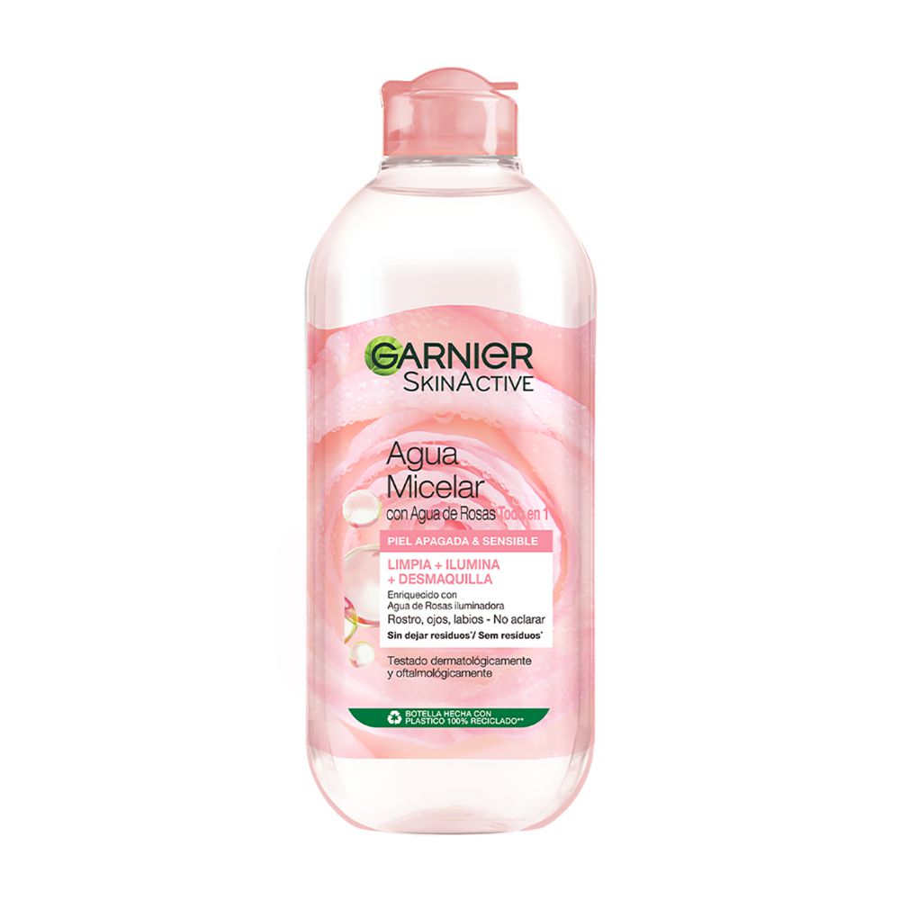 Agua micelar GARNIER SKIN ACTIVE con agua de rosas (400  ml) img #7