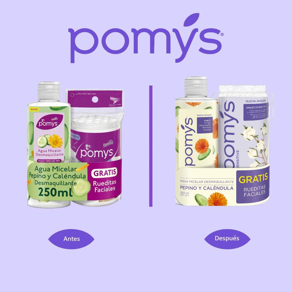 Agua micelar POMYS pepino y caléndula (250  ml) img #2