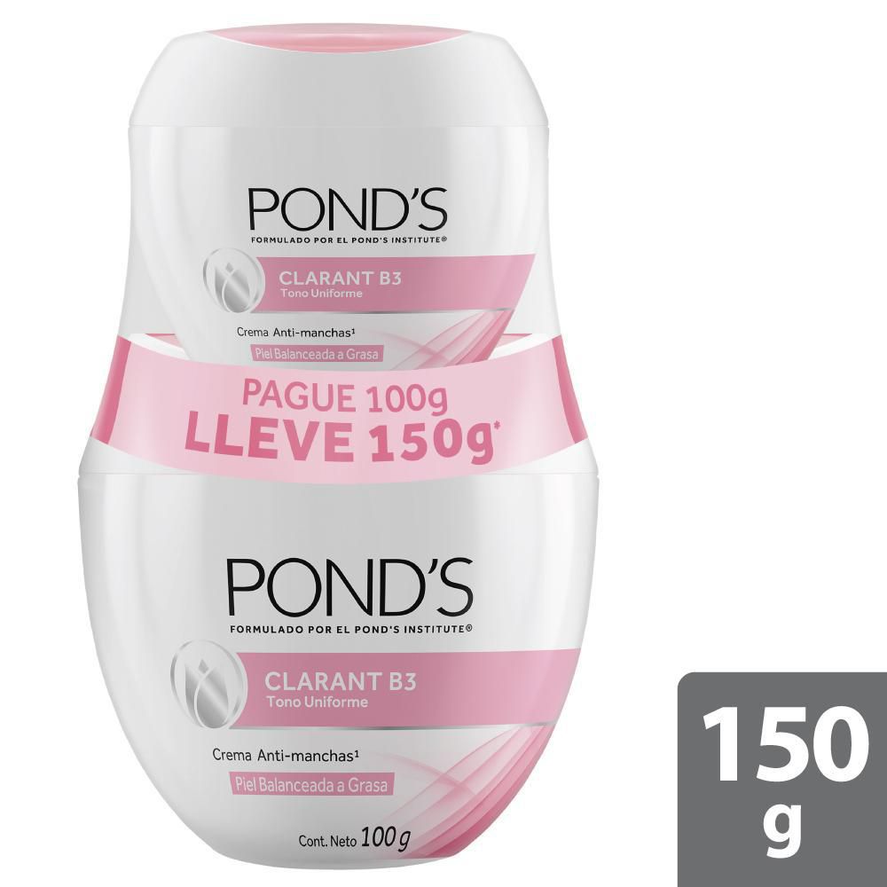 Crema facial PONDS clarant B3 piel grasa (150  gr) img #1