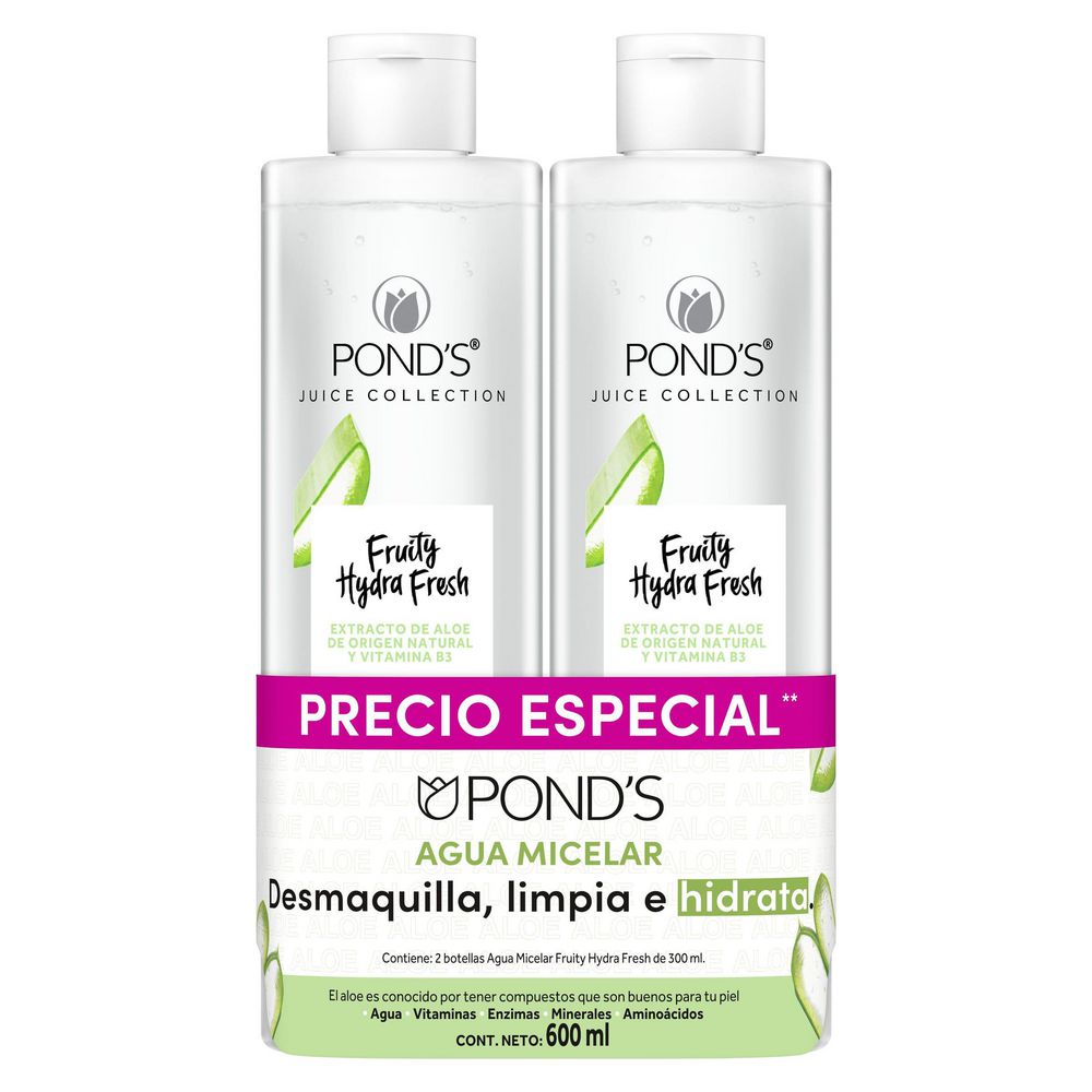 Agua micelar PONDS fruity hydra fresh (600  ml) img #2