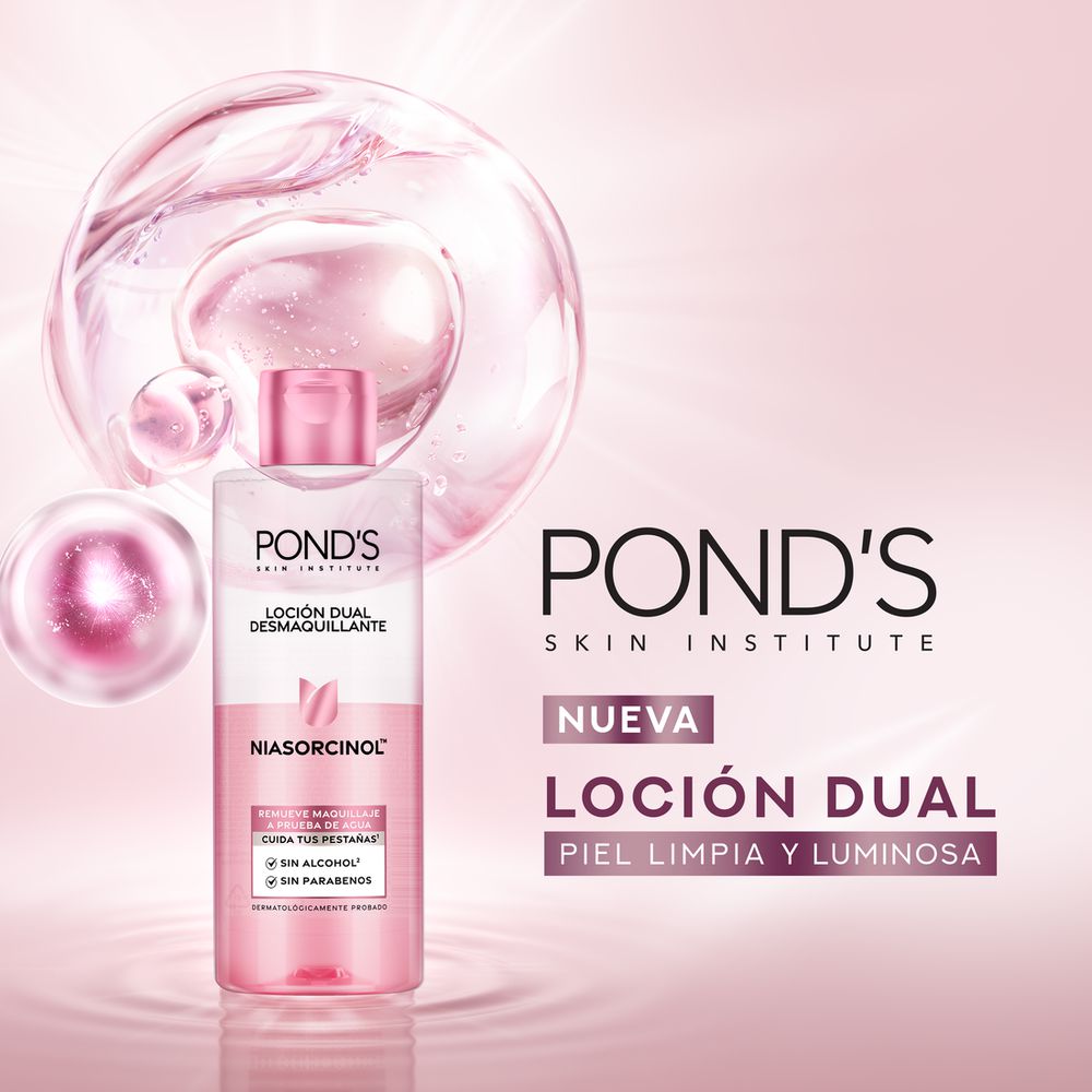 Loción desmaquillante PONDS dual niasorcinol (200  ml) img #6