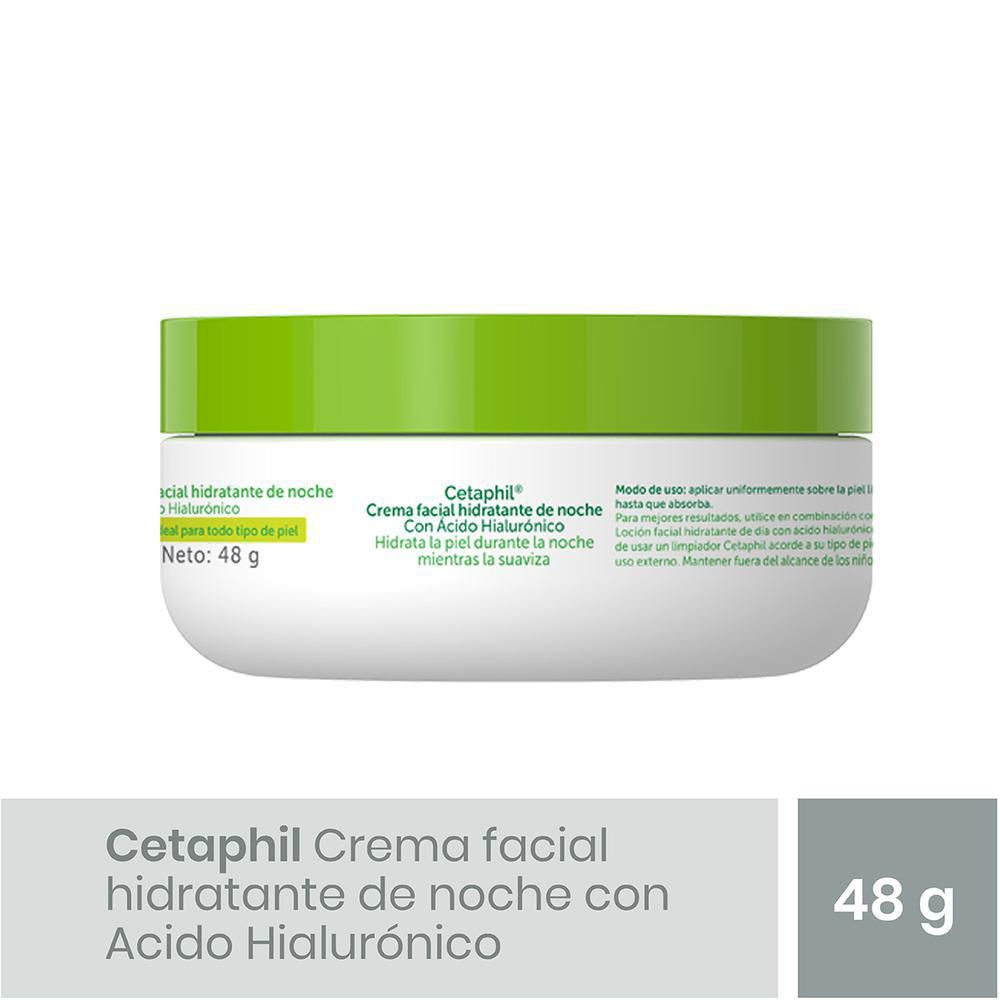 Hidratante facial CETAPHIL noche con ácido hialurónico (48  gr) img #3