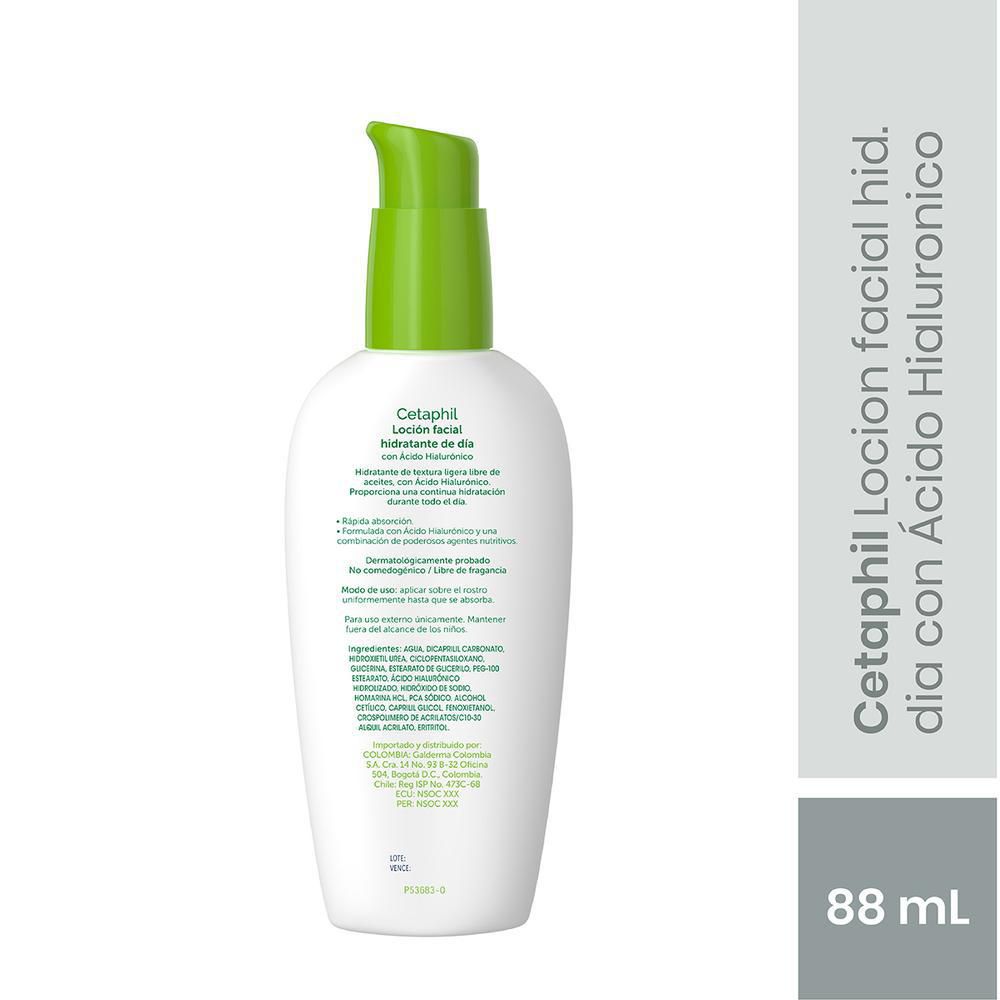 Hidratante facial CETAPHIL día con ácido hialurónico (88  ml) img #2