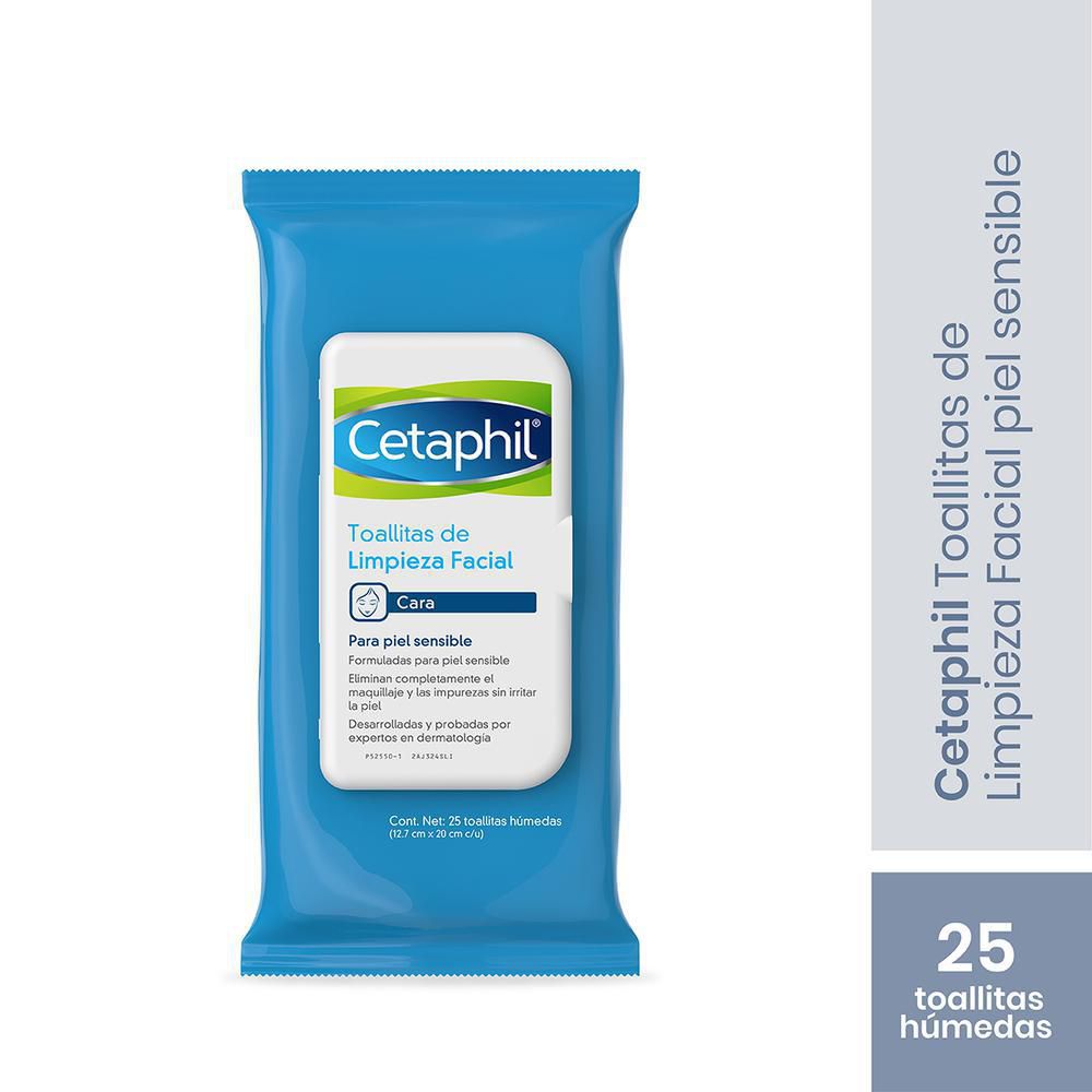 Toallitas faciales CETAPHIL piel sensible (25  und) img #1