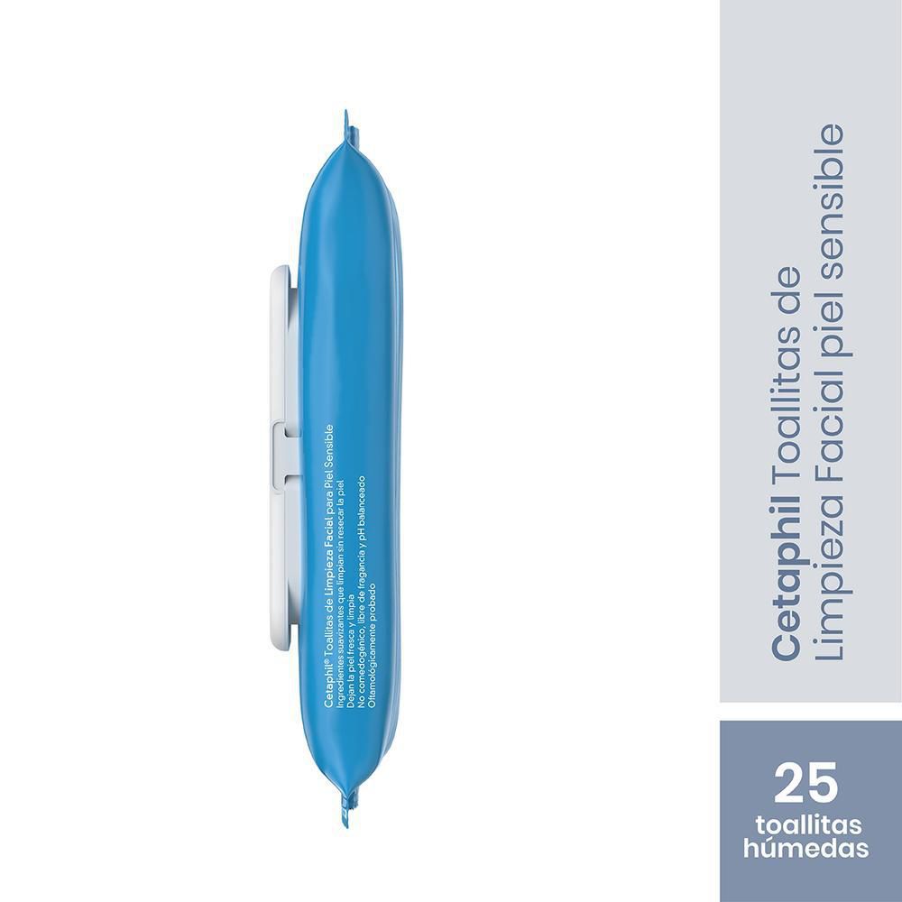 Toallitas faciales CETAPHIL piel sensible (25  und) img #3