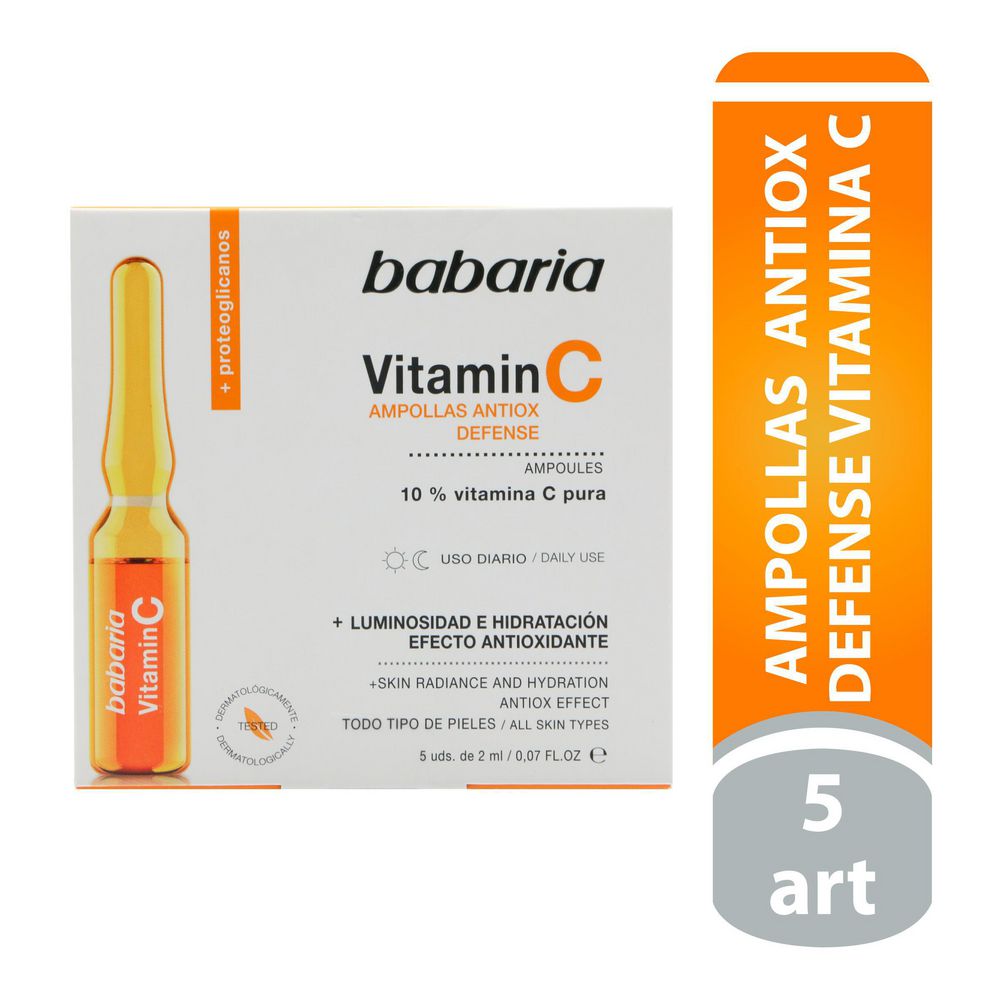 Ampollas antiox defense BABARIA 10% vitamina C pura (10  ml) img #1