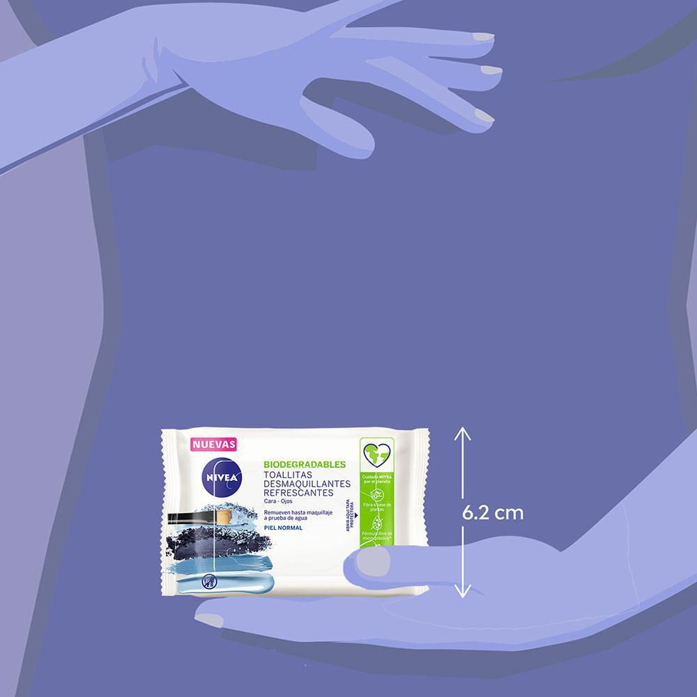 Toallitas desmaquillantes NIVEA refrescantes piel normal (25  und) img #6