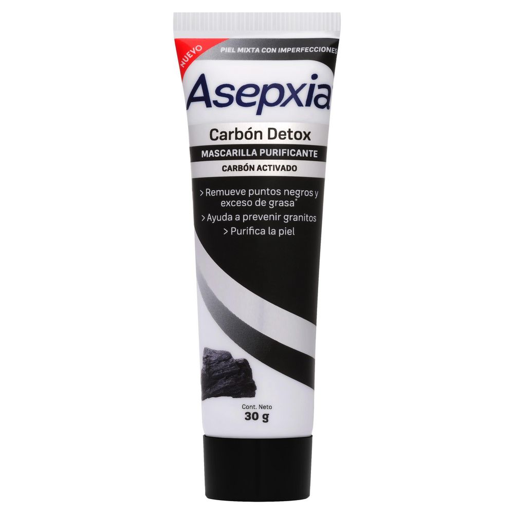 Mascarilla ASEPXIA purificante carbón detox (30  gr) img #3