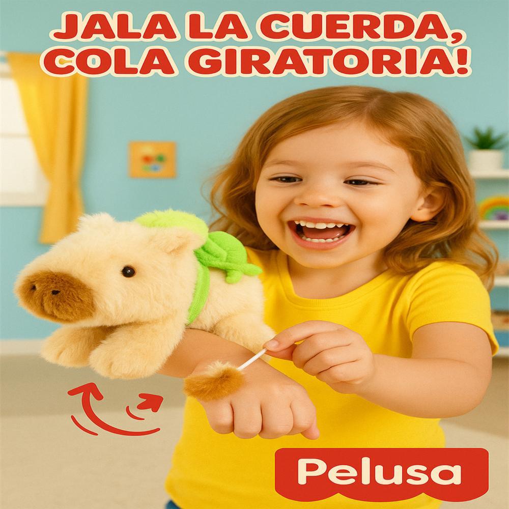 Pulsera Peluche Capibara Gira La Colita Manilla Marron img #4