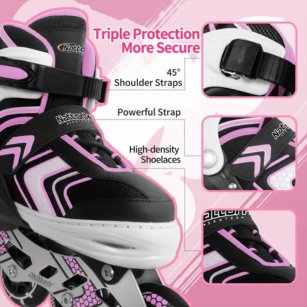Patines En Línea Ajustables Tallas S/M/L img #2