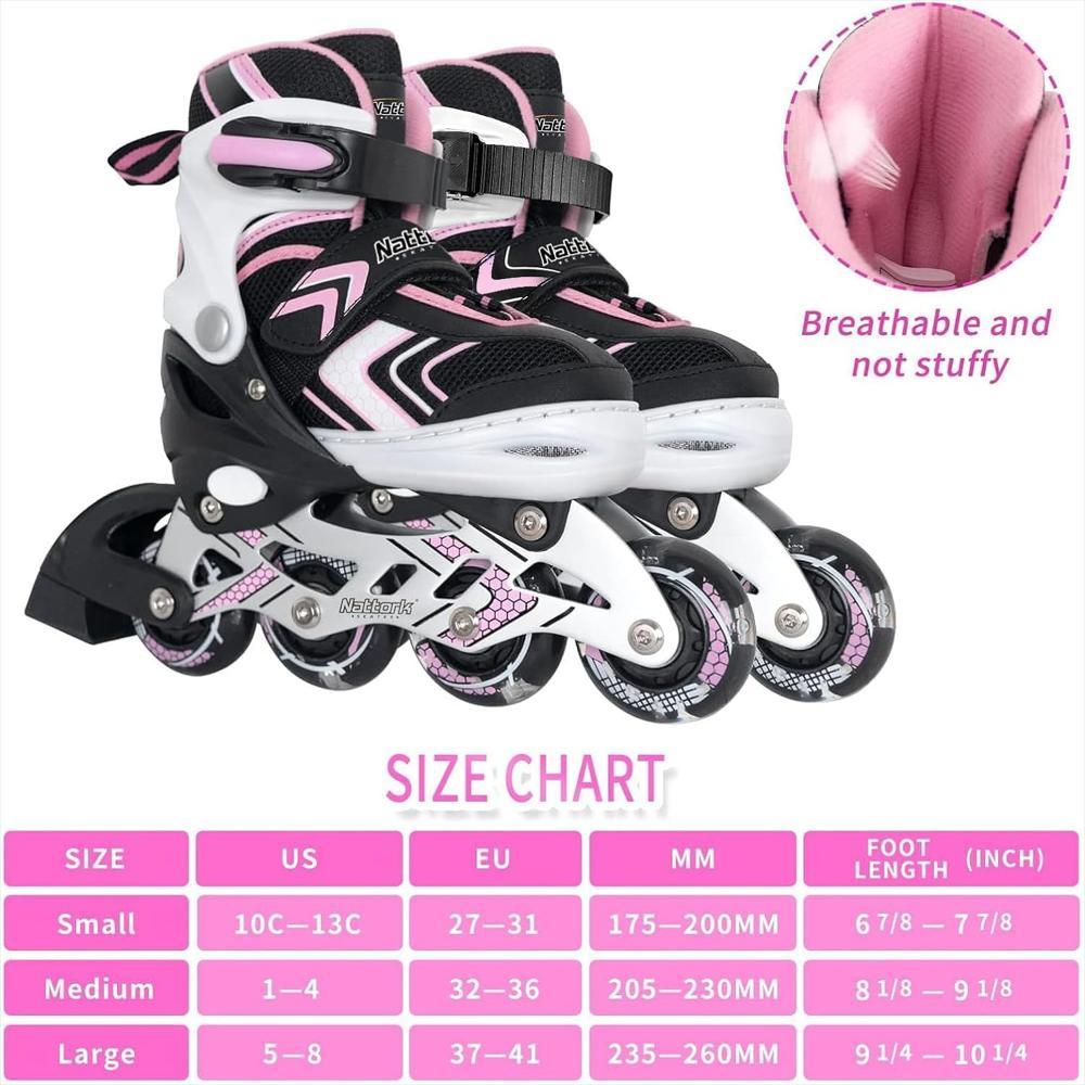Patines En Línea Ajustables Tallas S/M/L img #5