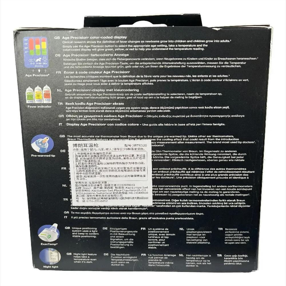 Termómetro De Oído Braun Irt 6520 Para Bebés Blanco img #2