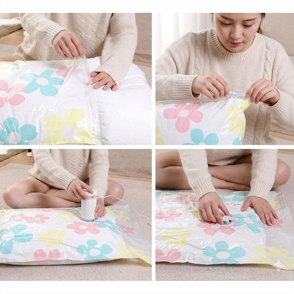 1 Bolsas Ahorradora De Espacio Estampada 70X50 img #4