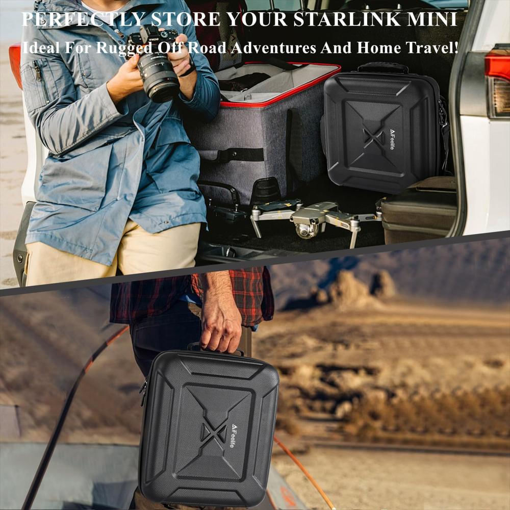 Estuche De Viaje Starlink Mini Impermeable Anti Golpes Negro img #3