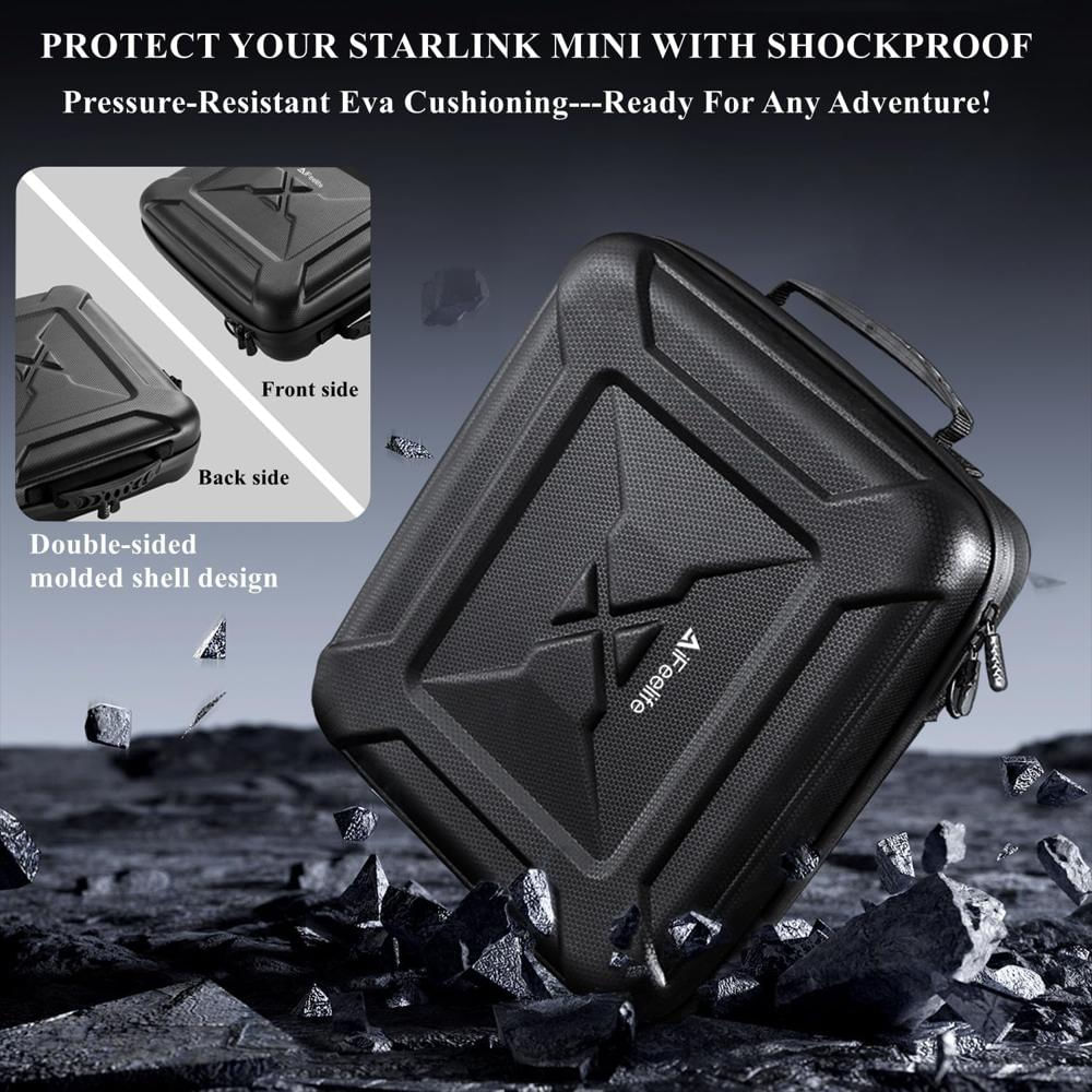 Estuche De Viaje Starlink Mini Impermeable Anti Golpes Negro img #5