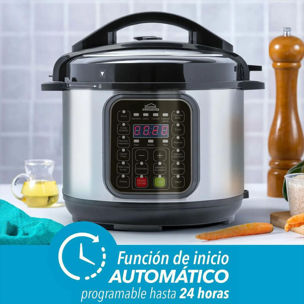 Olla Eléctrica Multifuncional 12 Funciones 4L 800W He0m4202s Negro img #4