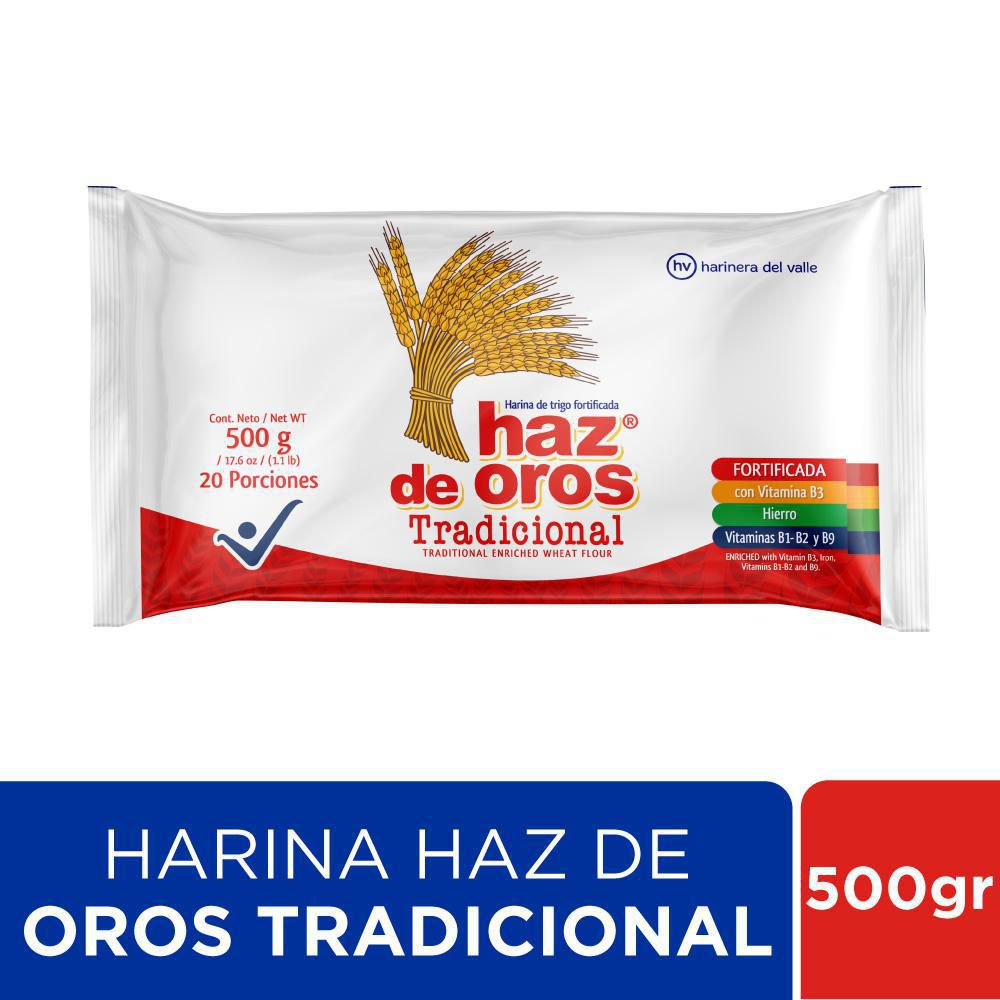 Harina de trigo HAZ DE OROS tradicional (500  gr) img #1