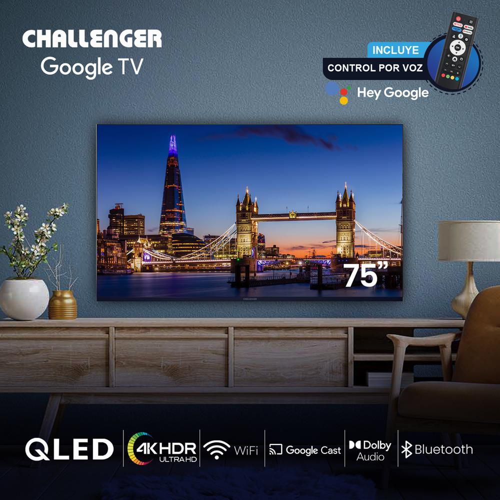 Televisor CHALLENGER 75 pulgadas QLED Uhd4K Smart TV 75KG290 img #7