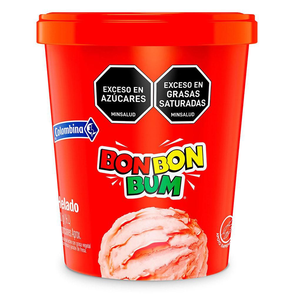 Helado COLOMBINA con salsa de fresa (300  gr) img #1