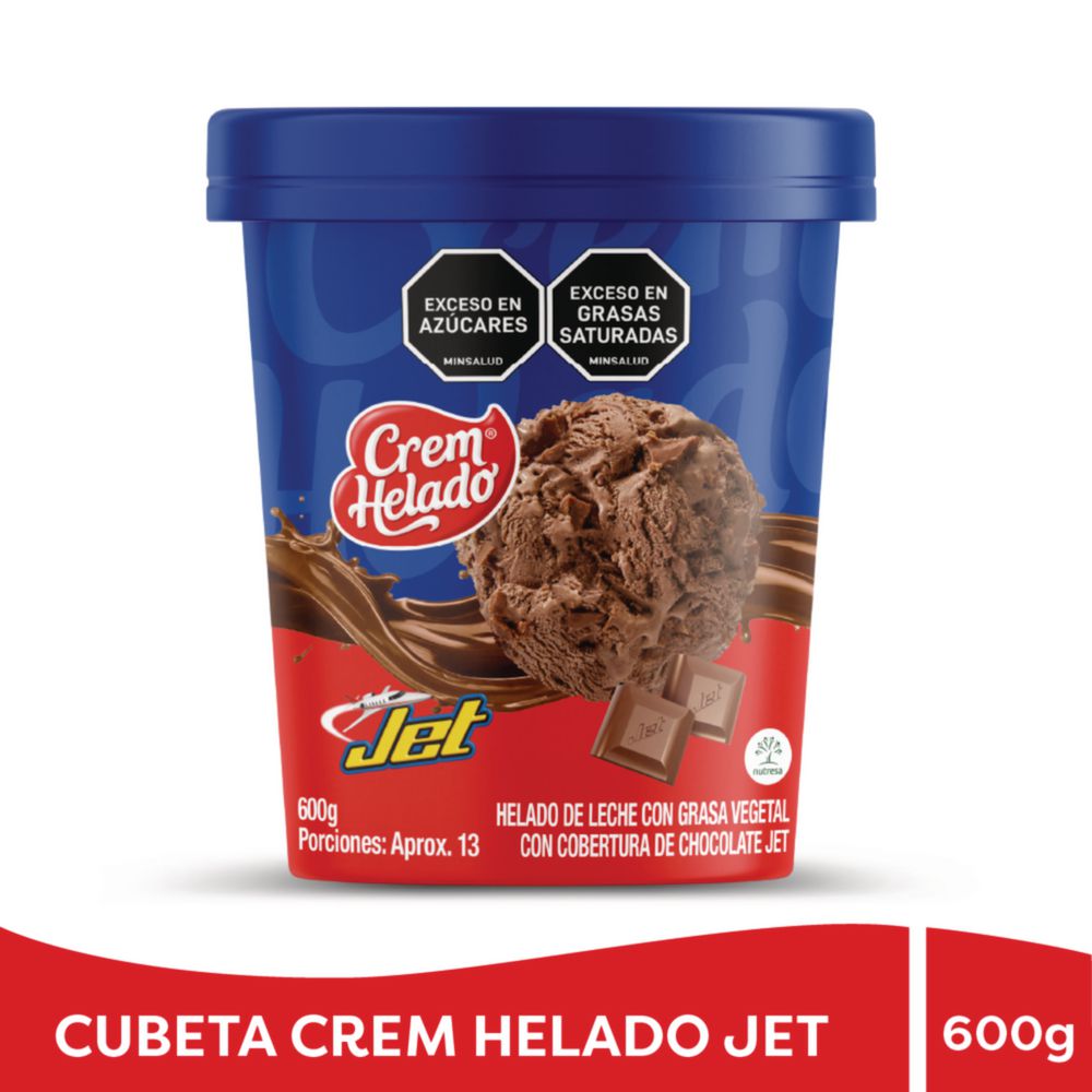 Helado CREM HELADO jet sabor chocolate (600  gr) img #1