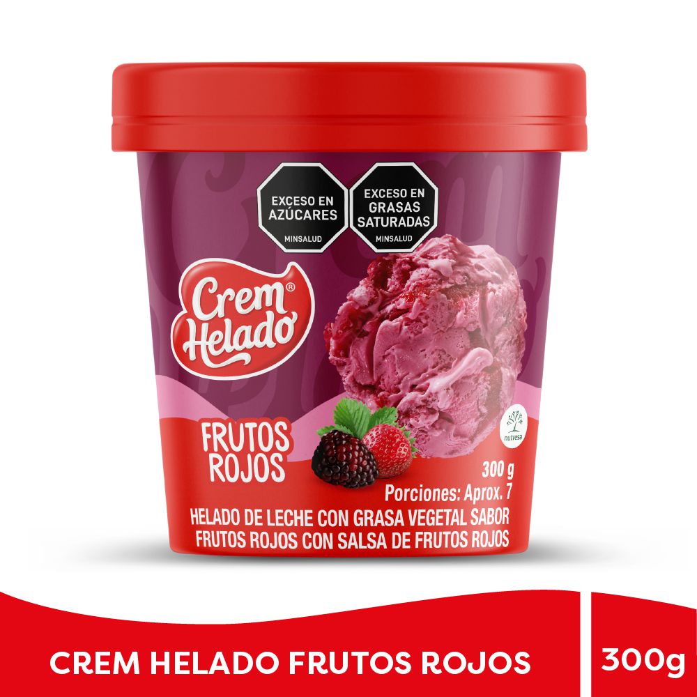 Helado CREM HELADO fruto rojos vaso (300  gr) img #1