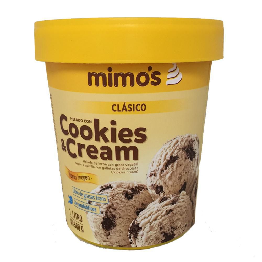 Helado MIMOS sabor cookies & cream (580  gr) img #1