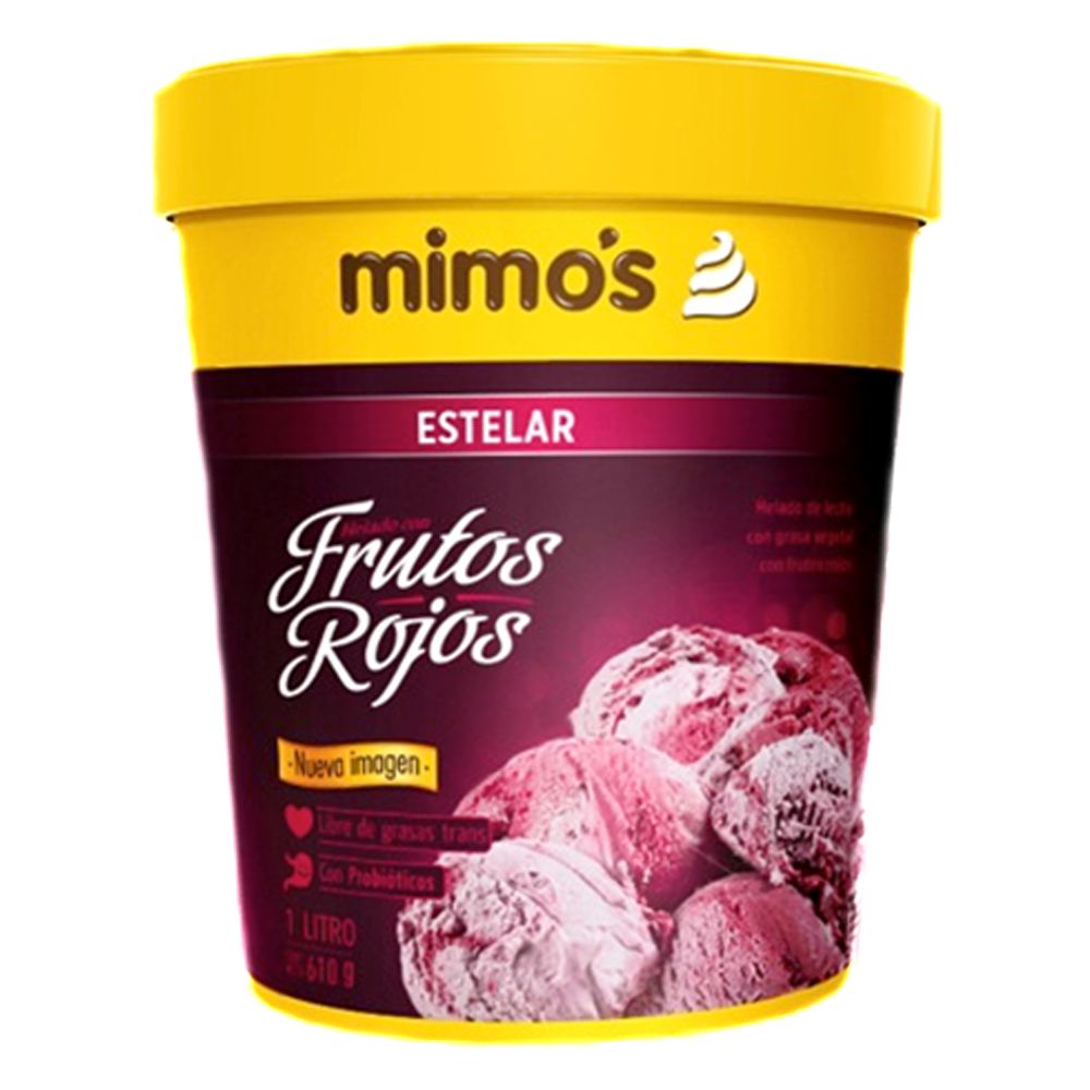 Helado MIMOS sabor frutos rojos (610  gr) img #1
