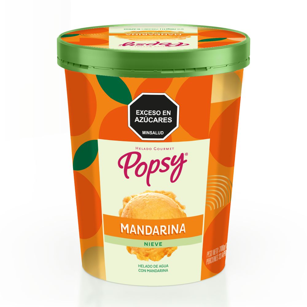 Helado POPSY mandarina nieve (700  gr) img #1
