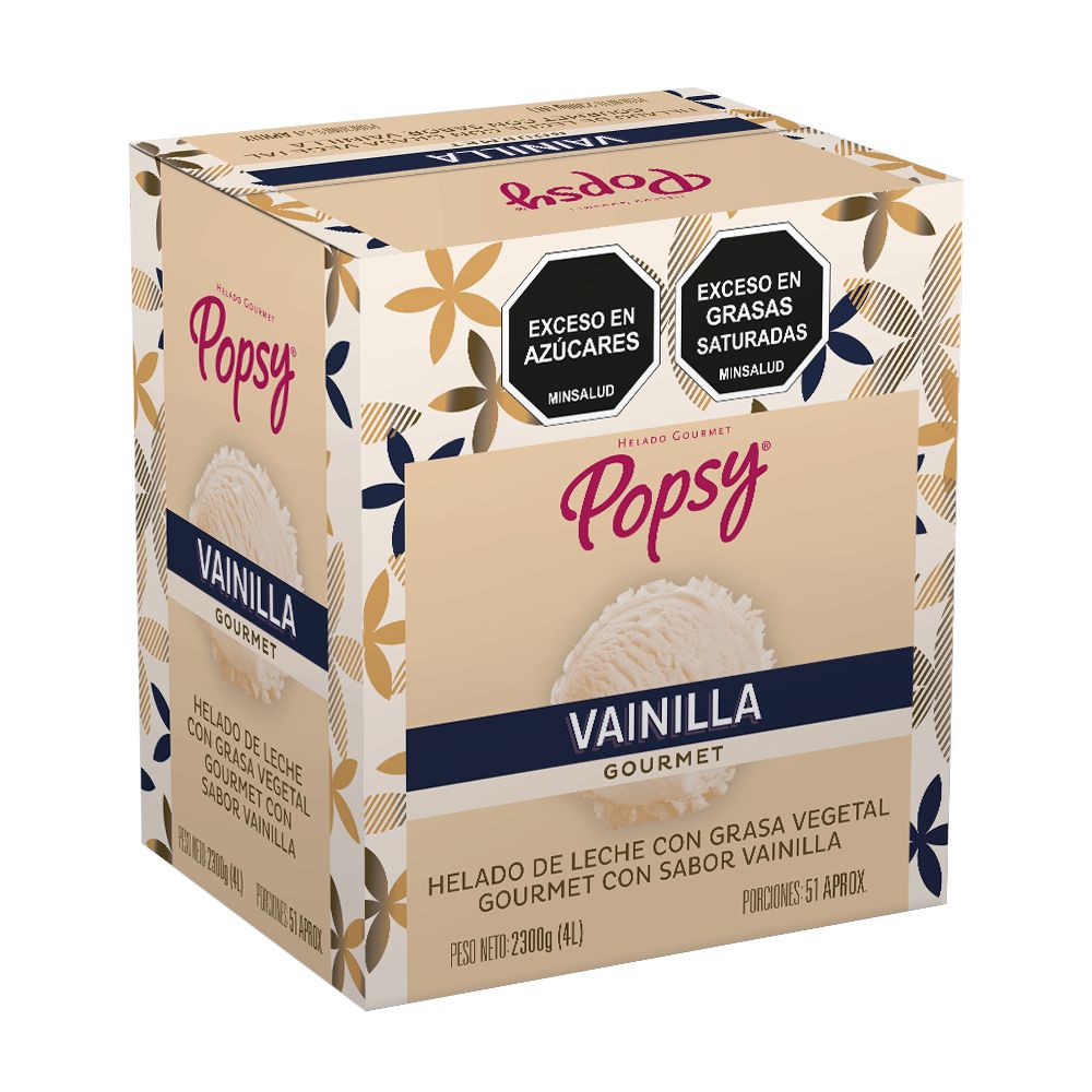 Helado POPSY vainilla gourmet (2300  gr) img #1