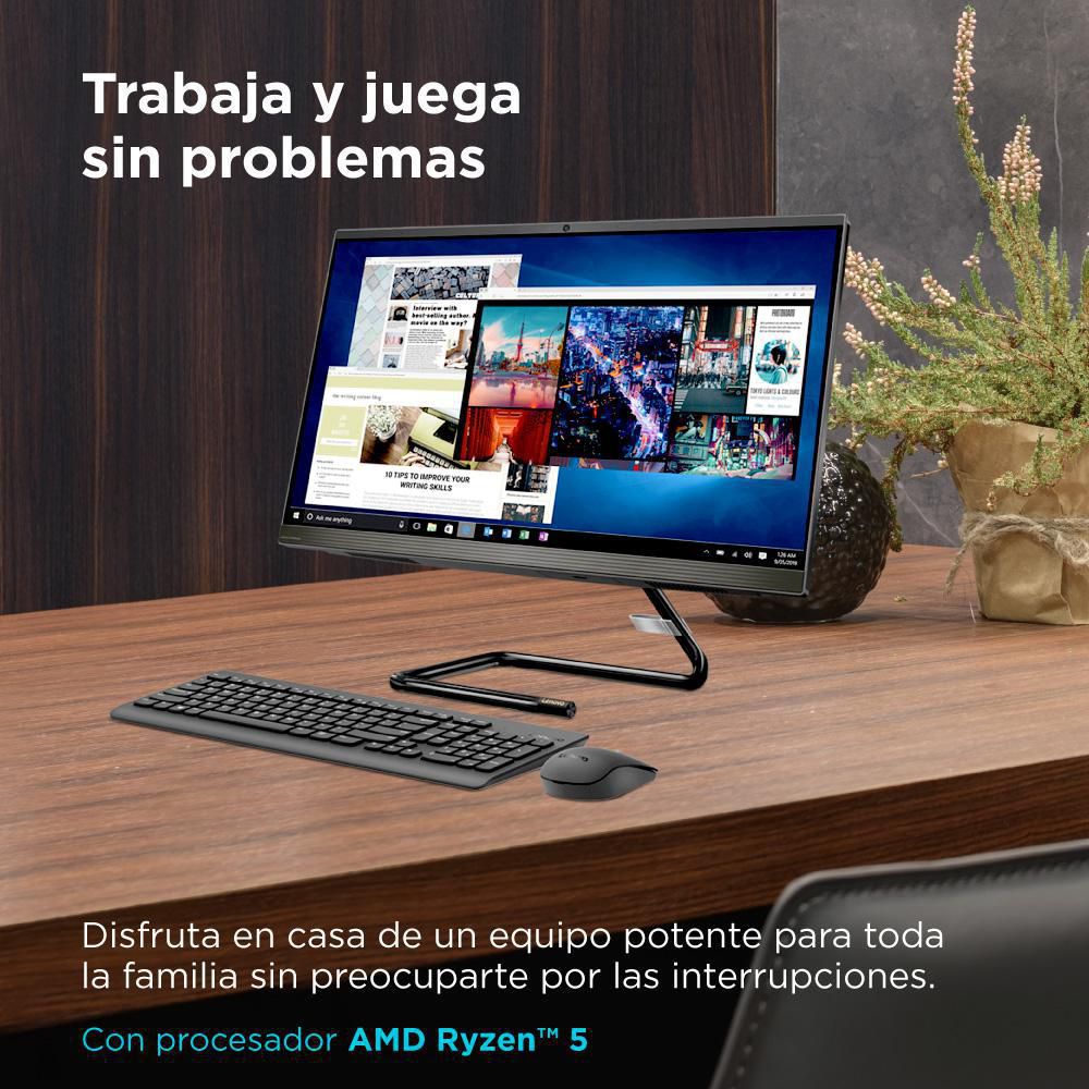 All In One  LENOVO AIO 3 AMD Ryzen 5 4500U RAM 8 GB 512 GB SSD AIO 3 24ARE05 img #5