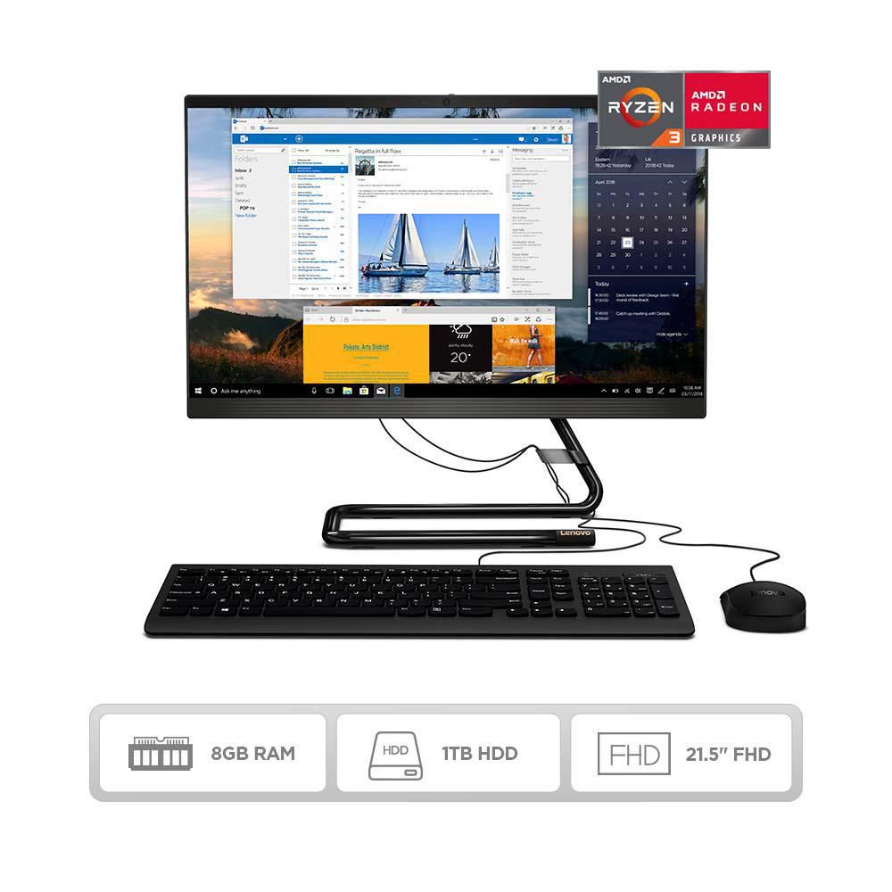 All In One  LENOVO F0EX00DCLD AMD Ryzen 3  RAM 8 GB 1 TB HDD F0EX00DCLD img #1