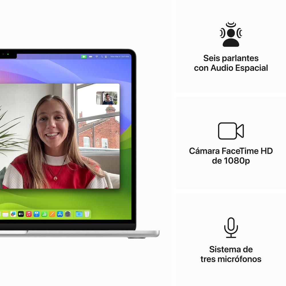 Portatil APPLE Macbook Air Apple M3  RAM 8 GB 256 GB SSD MRYP3E/A img #6