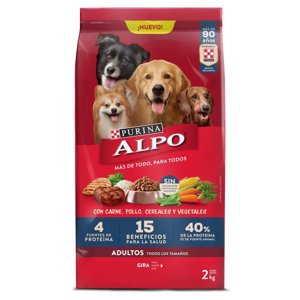 Comida para perros ALPO adultos con cereales y vegetales (2000  gr) img #1