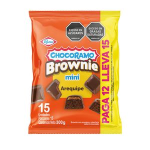 Brownie arequipe mini CHOCORAMO brownie con arequipe y cobertura (300 gr)