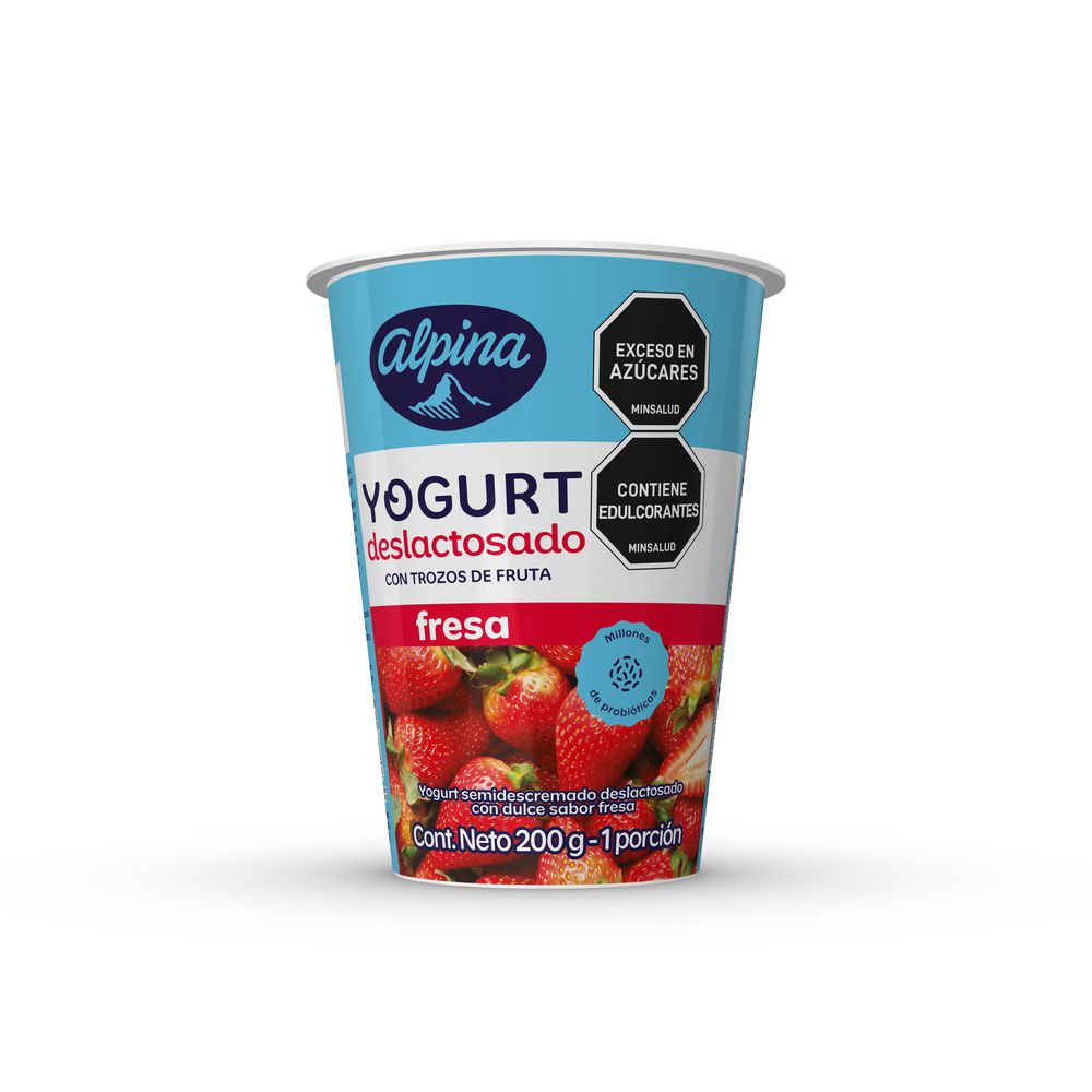 Yogurt ALPINA Deslactos Fresa (188  ml) img #1