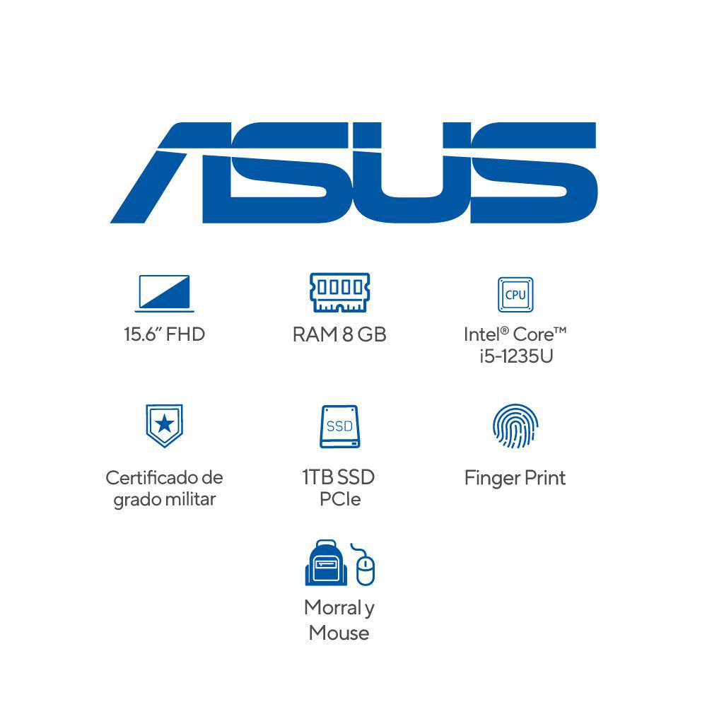 Portátil ASUS Vivobook 15 Intel Core i5 1235U RAM 8 GB 1 TB SSD X1504ZANJ619W img #7